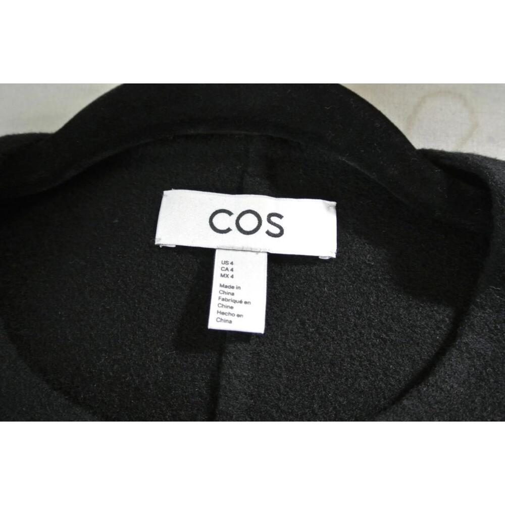 NEW, COS Double-Faced Wool Blouse in Black Size 4 #W128 - Picture 8 of 11